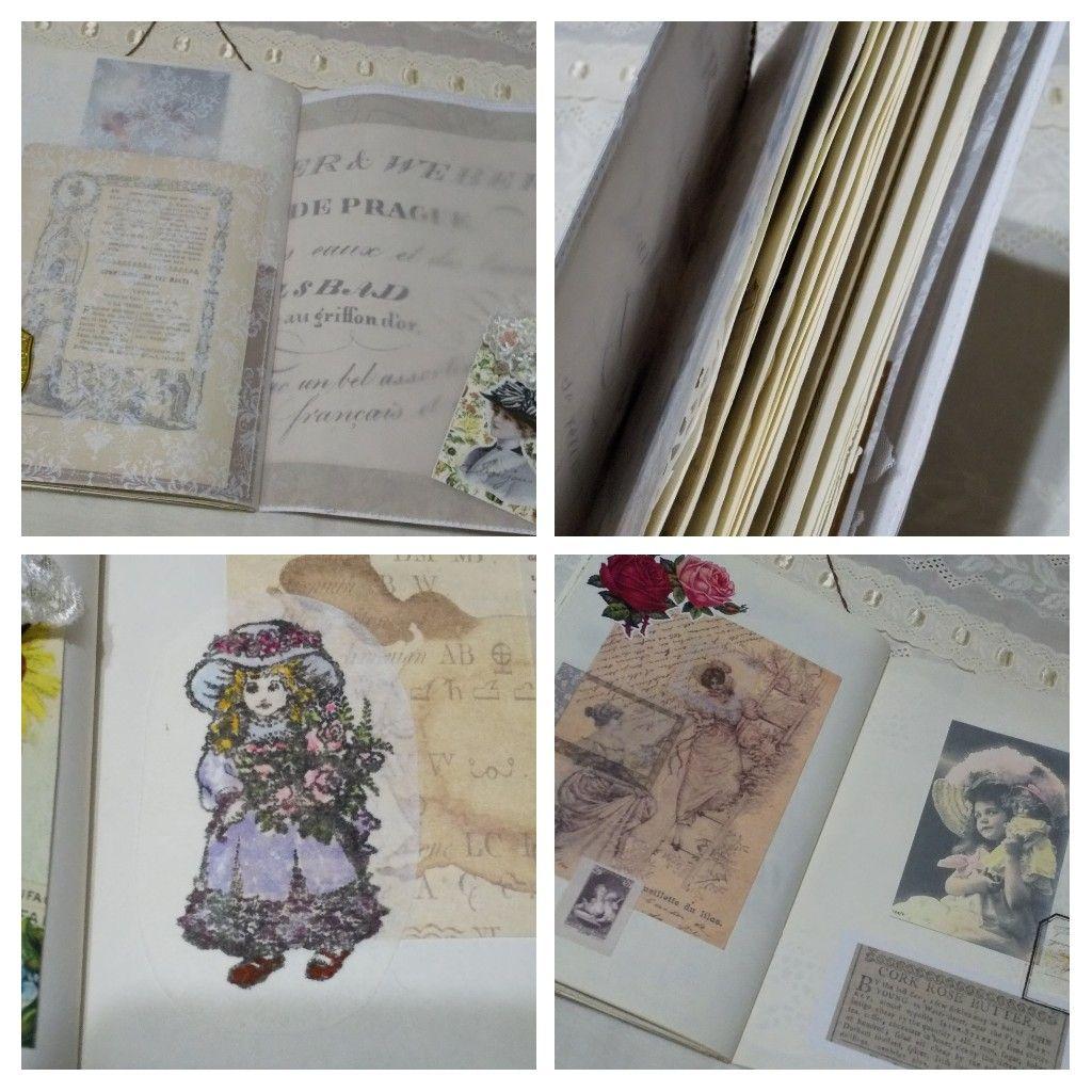 ジャンクジャーナル　シャビー　ビクトリアン　アンティーク　フラワー　天使