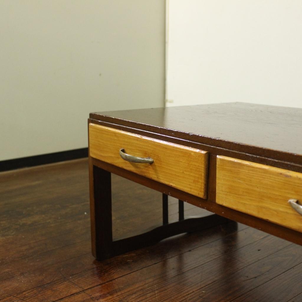 昭和レトロ！古い文机！時代箪笥テーブルローボードテレビ台店舗古家具作業台無垢材