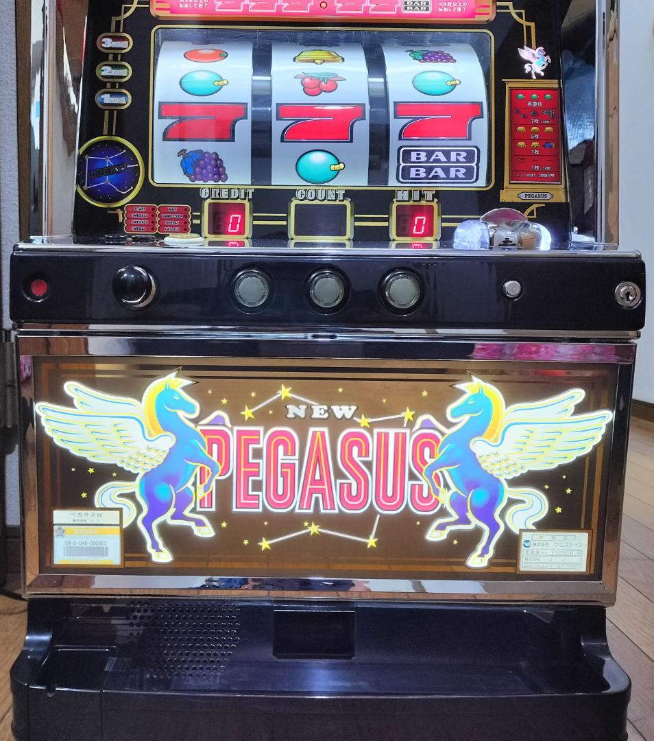 【パチスロ実機】エマ★ニューペガサスブラック【不要機付】