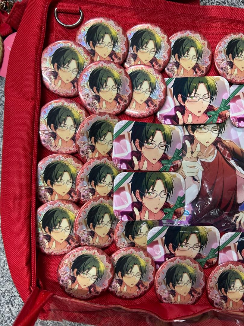 あんスタ あんさんぶるスターズ 蓮巳敬人 缶バッジ　ラバーストラップ