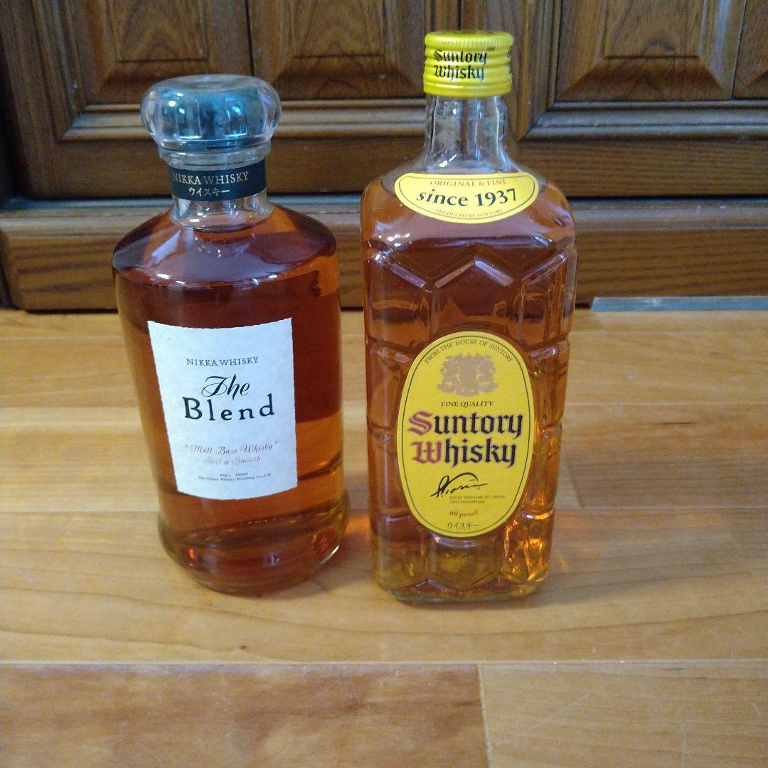 ニッカウィスキーブレンド丸瓶 & サントリーウィスキー角瓶