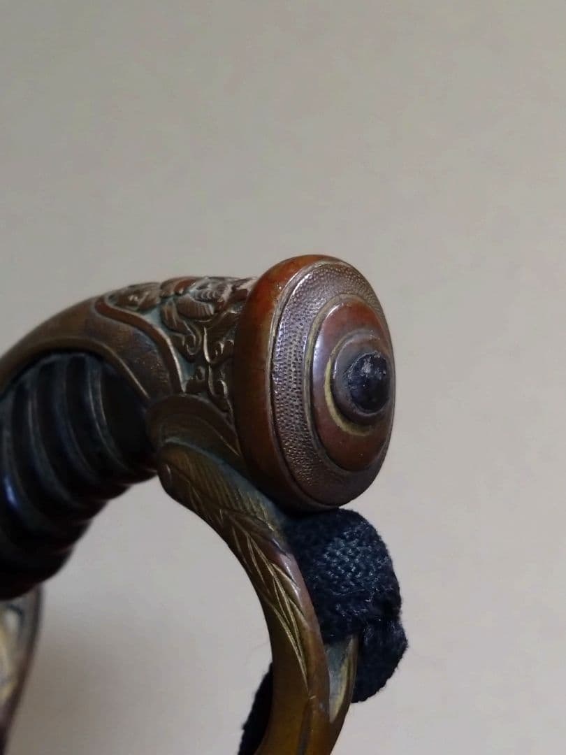 旧日本軍 桜花 三つ葉葵紋 サーベル 指揮刀 模造刀 軍刀 日本軍 海軍 陸軍