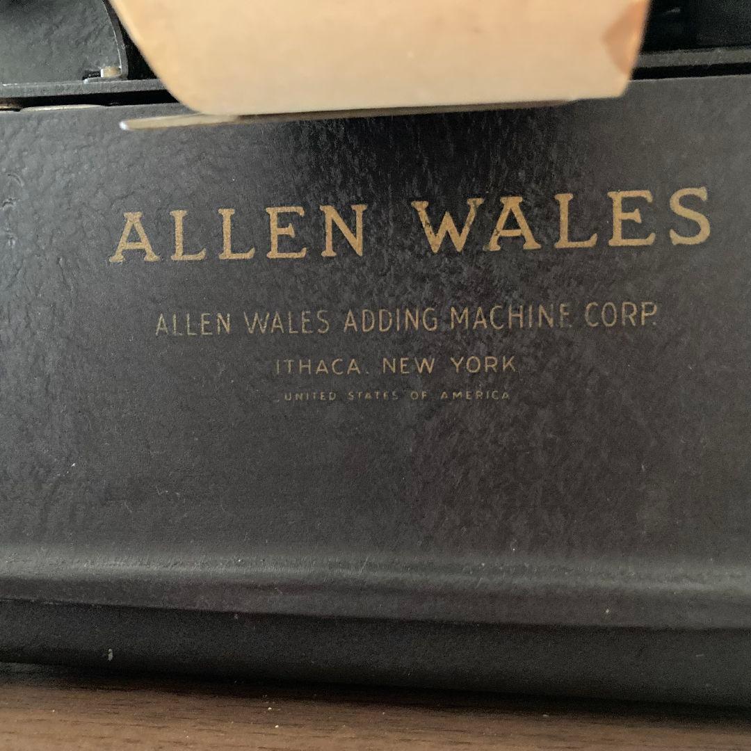 アメリカ　NY アンティーク　計算機　ALLEN WALES