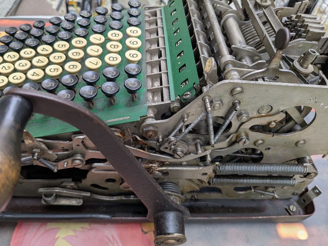 アメリカ　NY アンティーク　計算機　ALLEN WALES