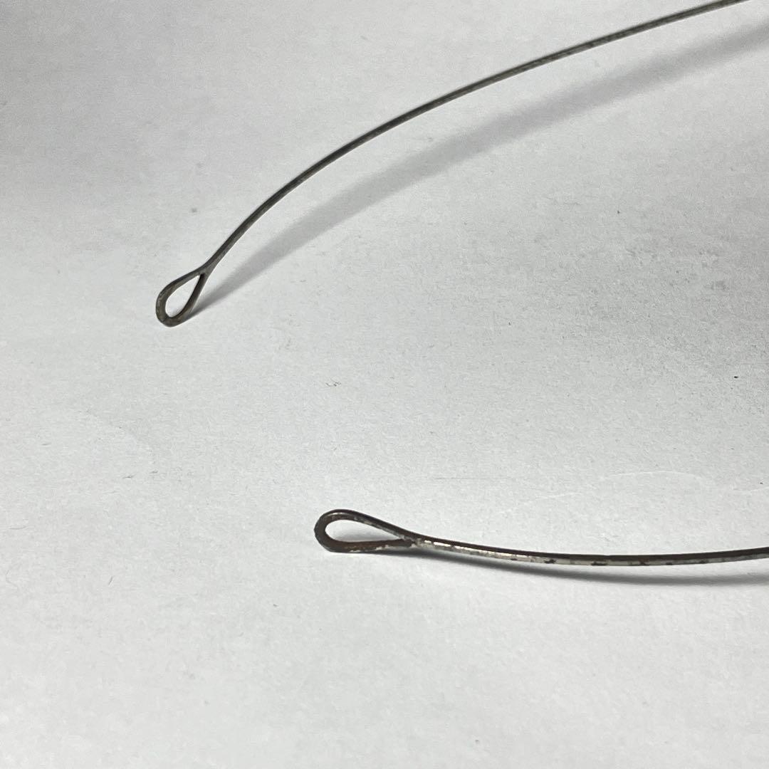 1860s フレンチアンティーク メタル 丸眼鏡 イタリア スカルテンプル 一山