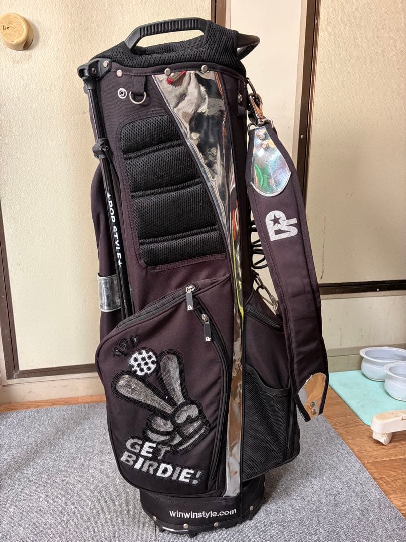 ウィンウィンスタイルGET BIRDIE キャディバッグ 黒