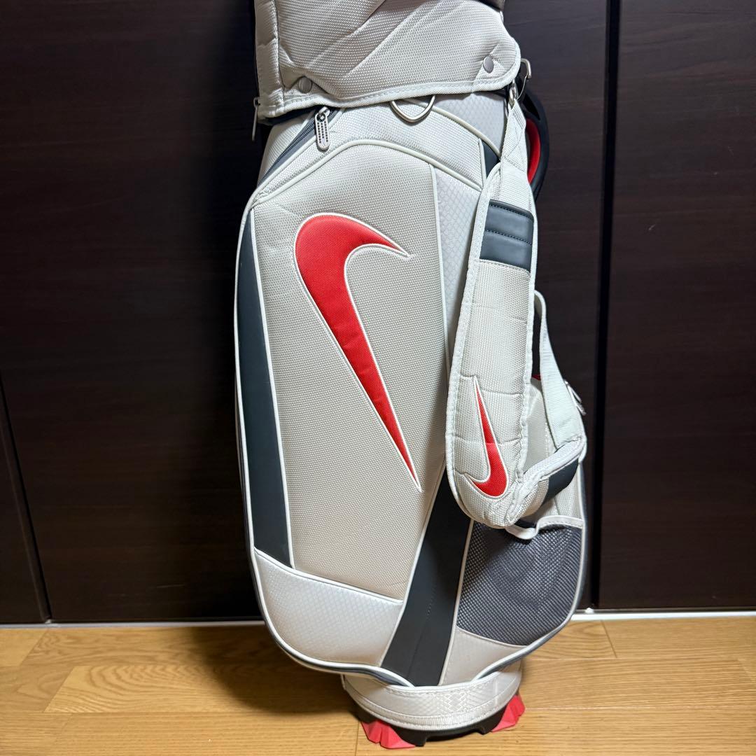 Nike golf キャディバッグ ゴルフバッグ ホワイト/レッド