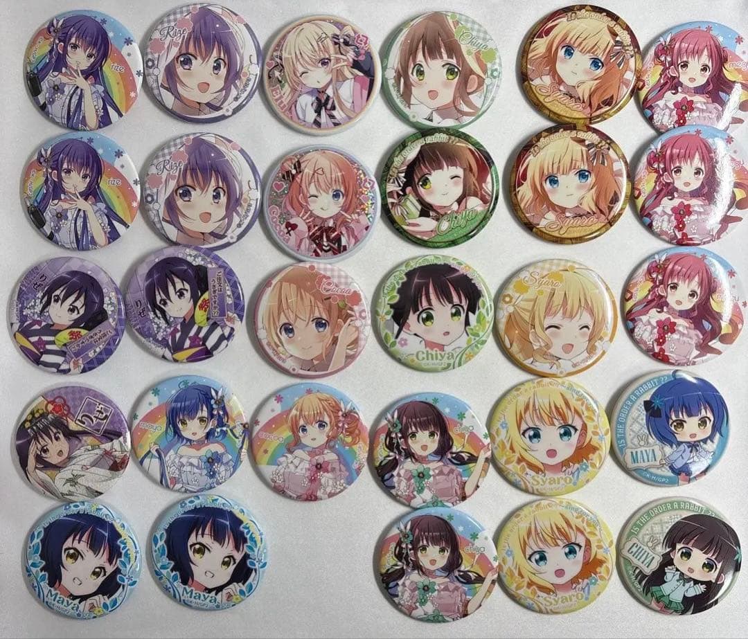 M ご注文はうさぎですか？　缶バッジ まとめ