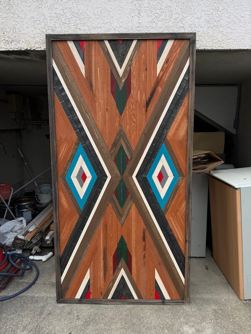 ネイティブ柄　ヴィンテージパネル