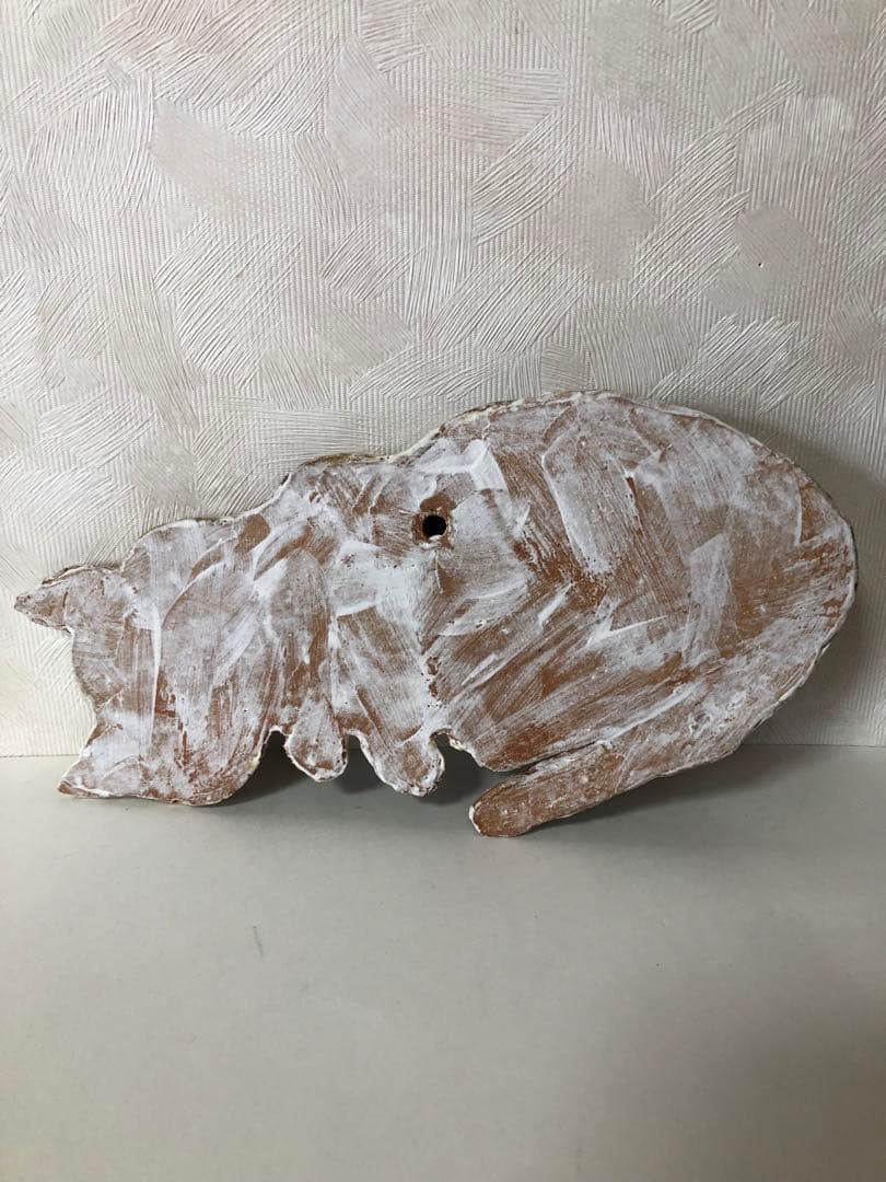 新品未使用すずきあきこネコ壁掛け花器ねこ猫