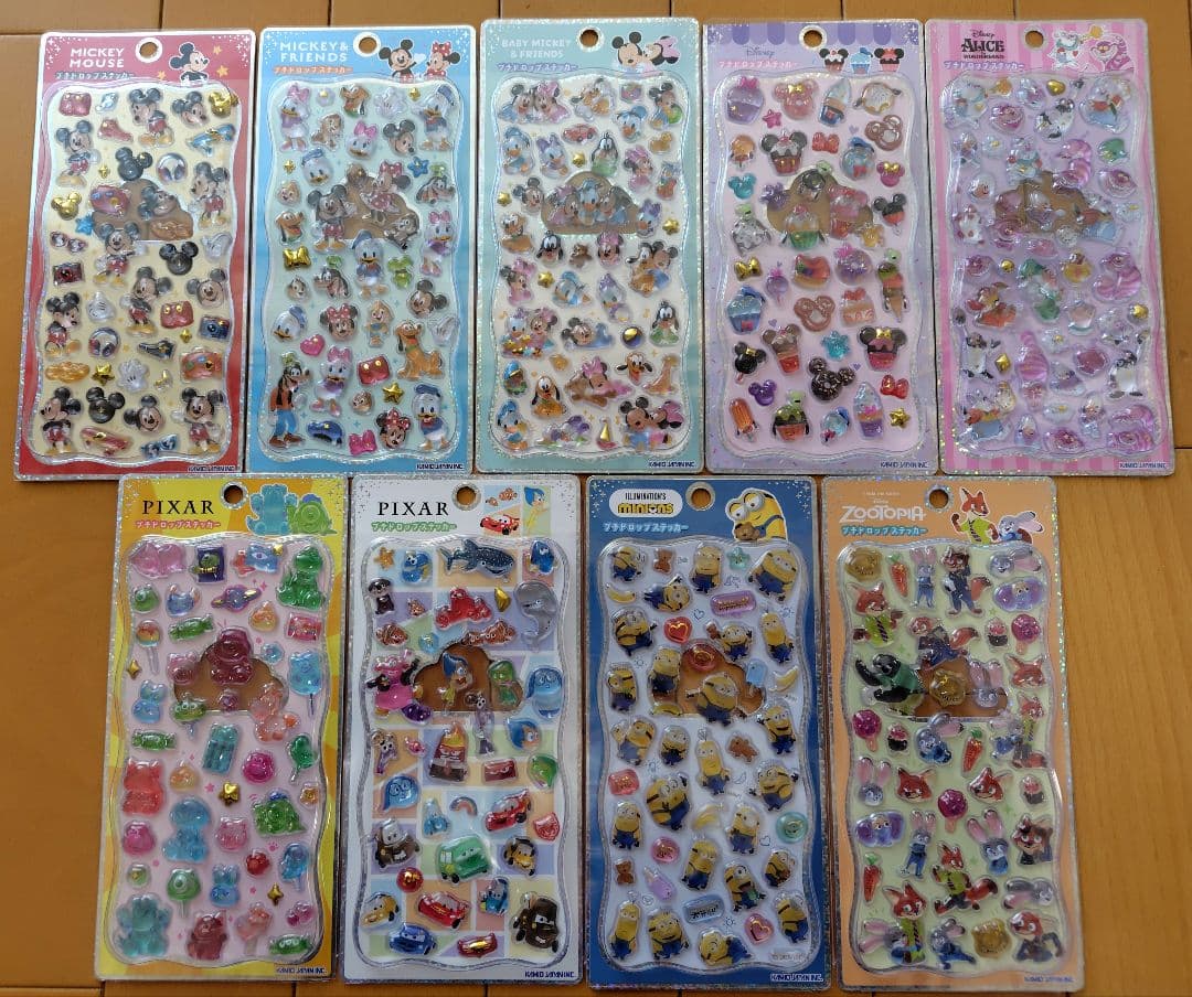 キャラクター プチドロップステッカー セット