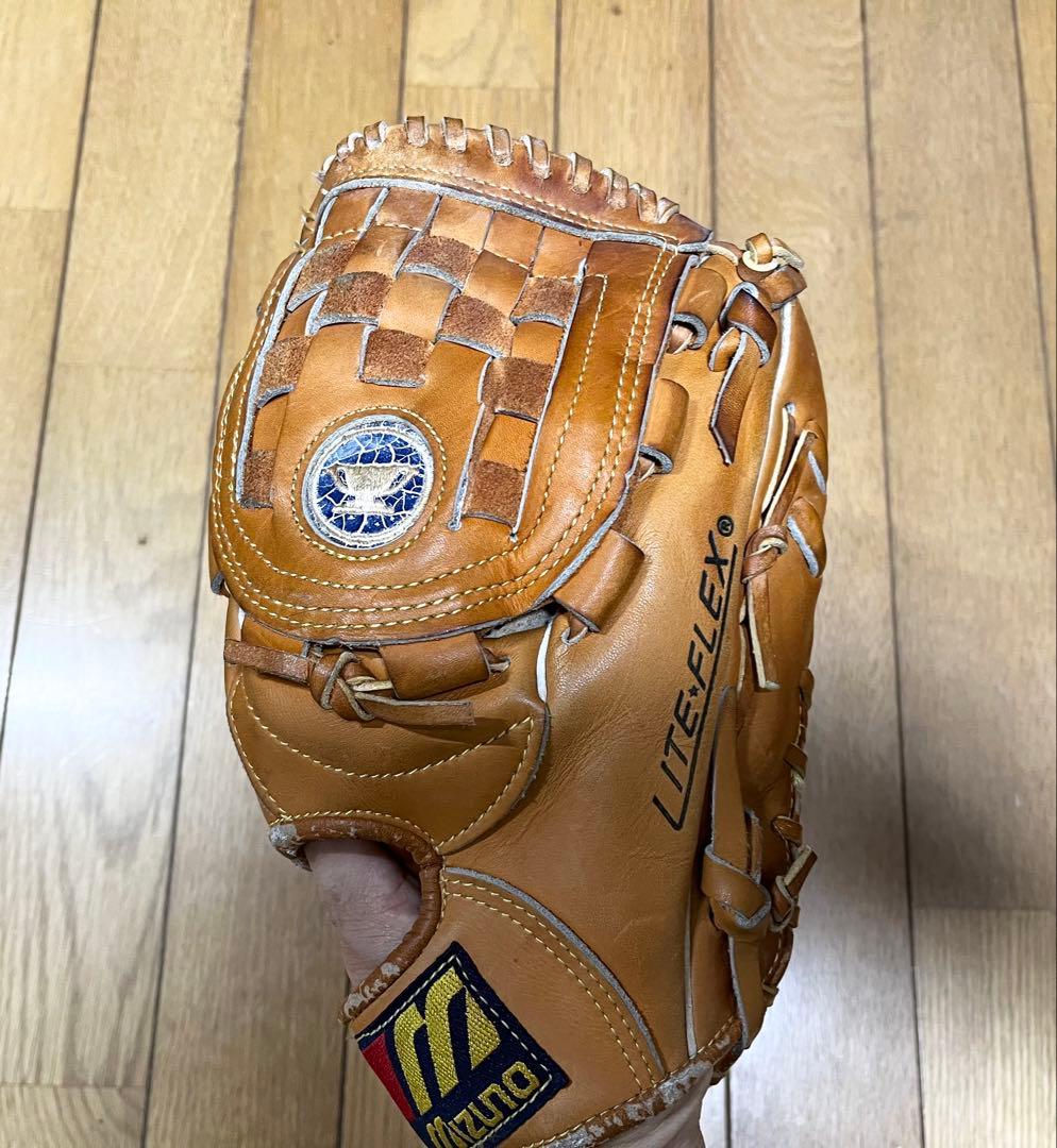 Mizuno ミズノ　青カップ　軟式　グローブ　ワールドウィン