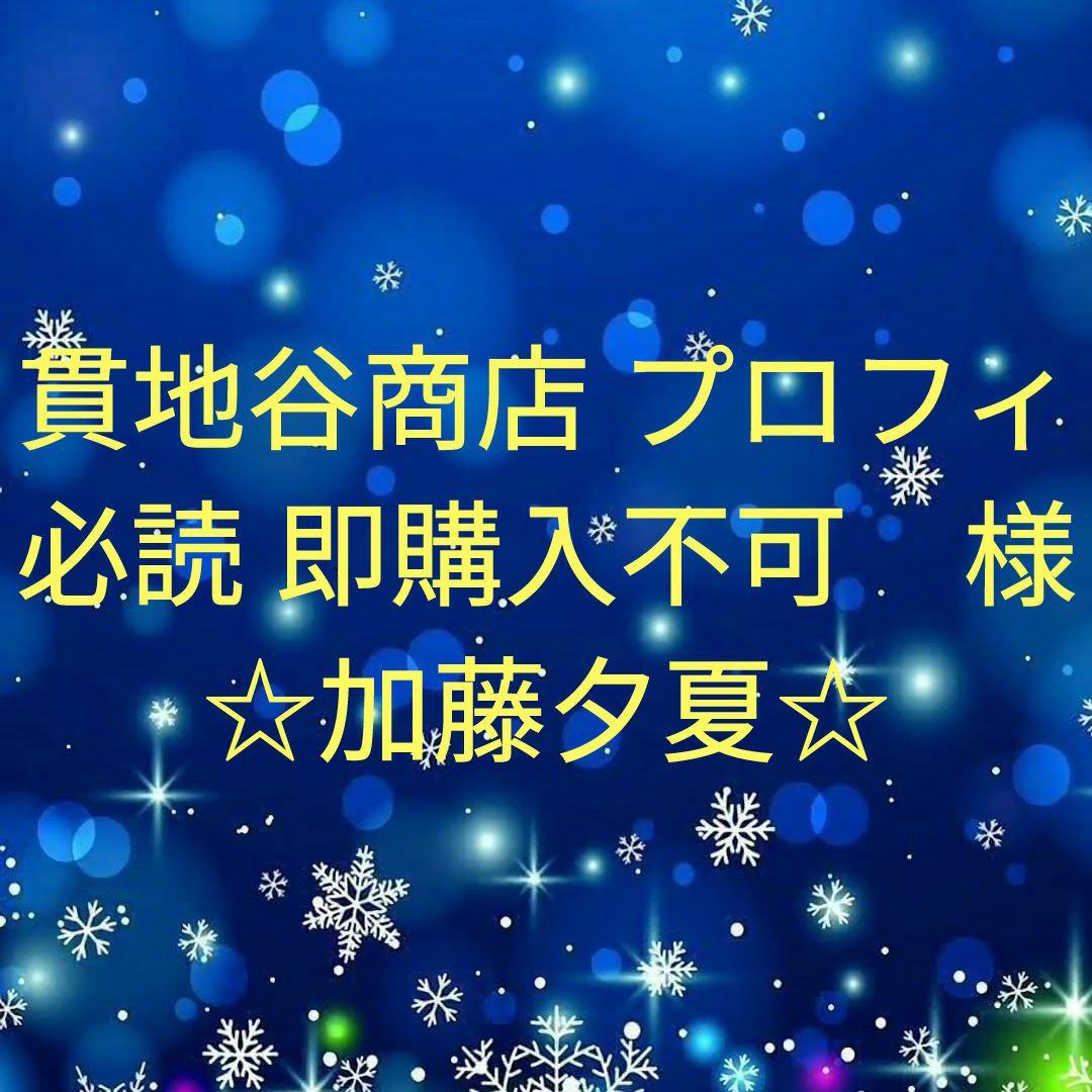 貫地谷商店 プロフィ必読 即購入不可　　加藤夕夏セット