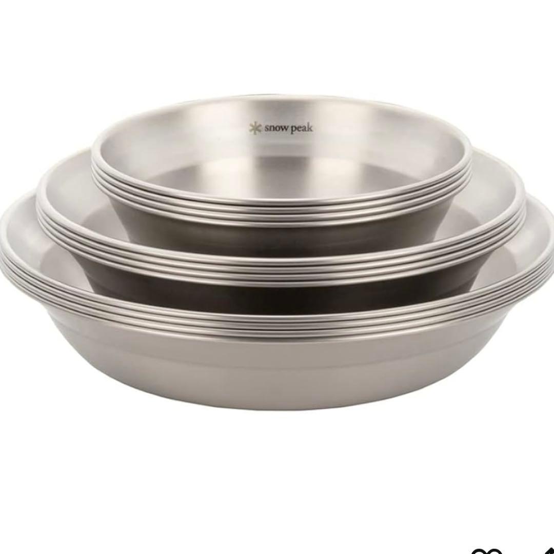 スノーピーク　ディナープレート 4枚セット テーブルウェアセット ステンレス鋼
