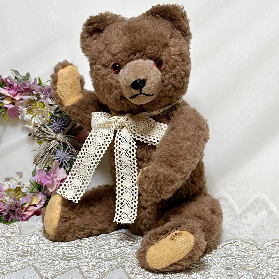 まんまる君 様❤️大きめ　ブラウンドイツベア❤️ アンティークベア　テディベア