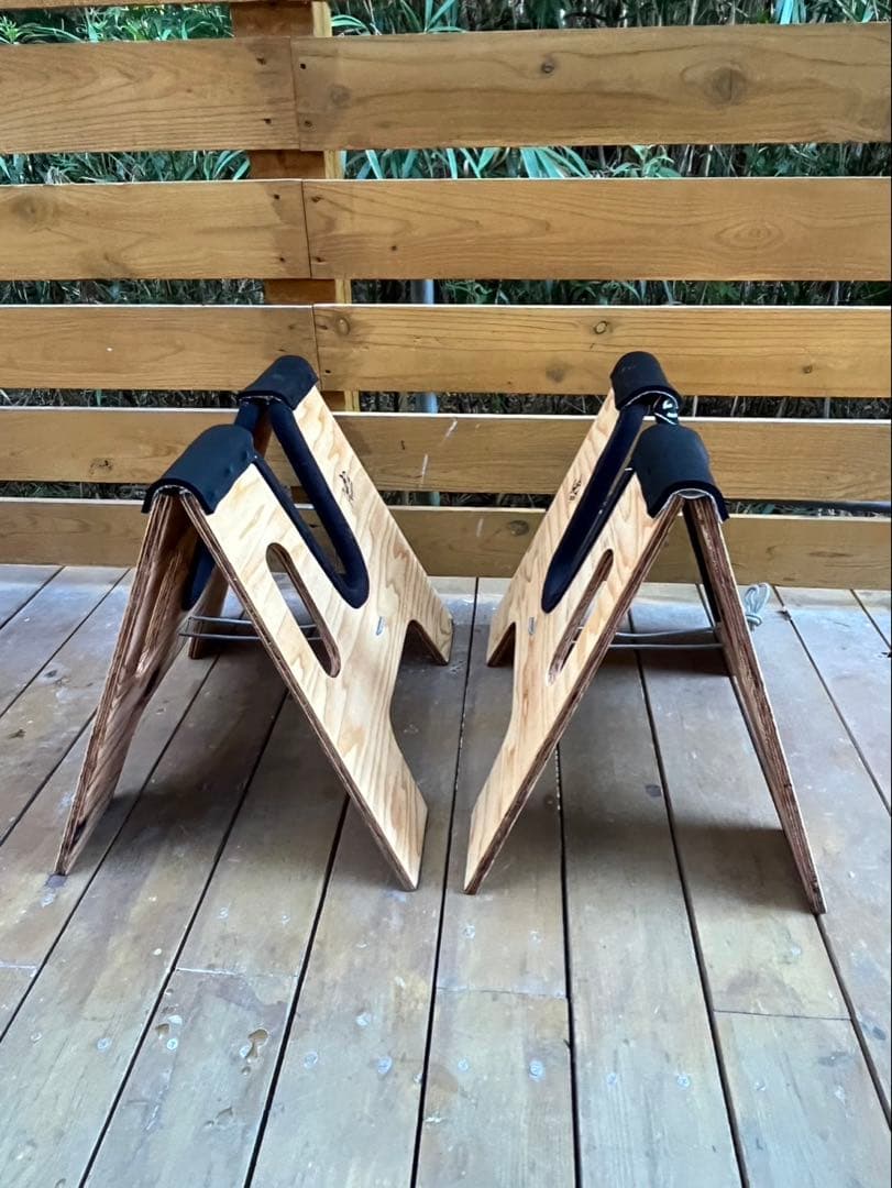 【Amayokオリジナル】サーフボードスタンド　木製　ロングボード