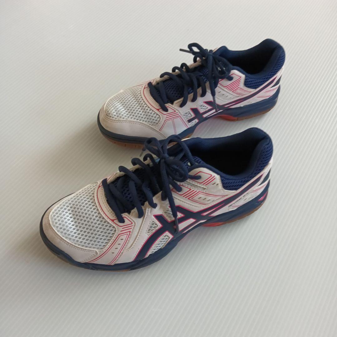 ASICS RYRUS バレーボールシューズ ホワイト/ネイビー/ピンク