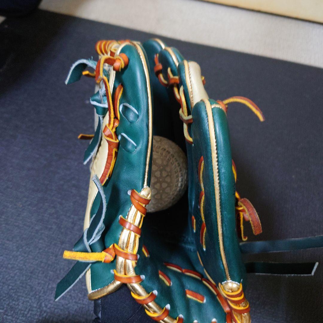 ZETT PROSTATUS 軟式グローブ グリーン/ベージュ