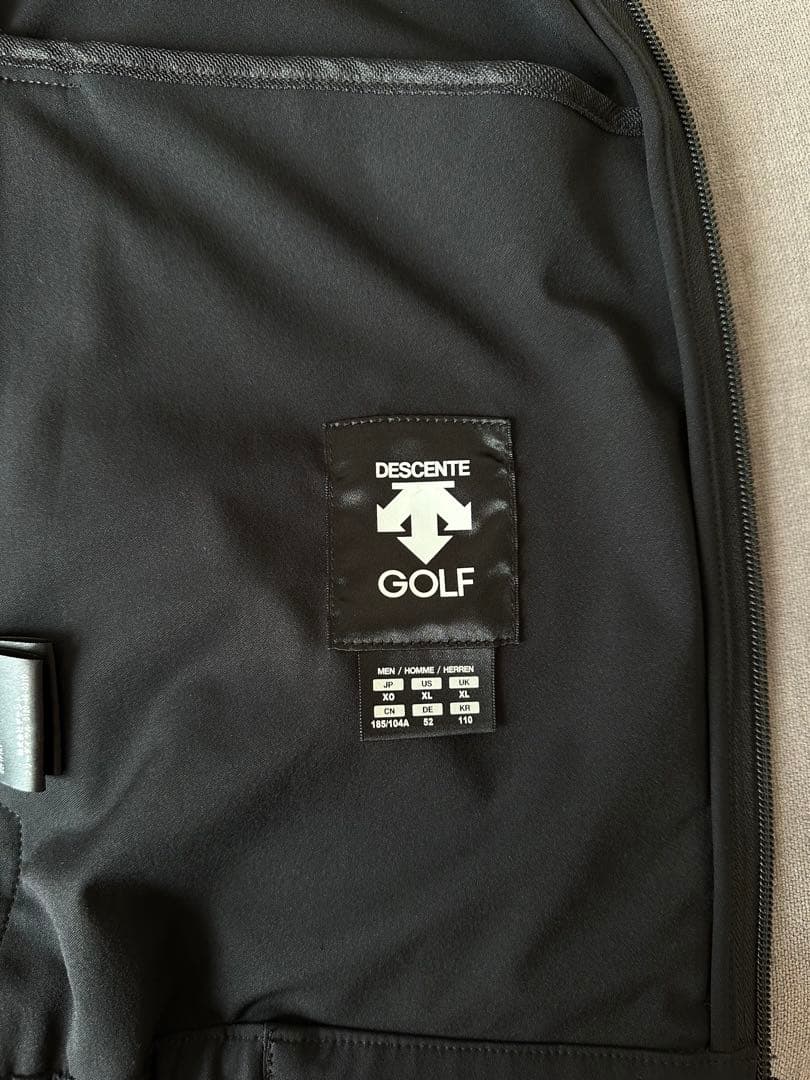 美品【デサントゴルフ】メンズ フルジップボンバージャケット