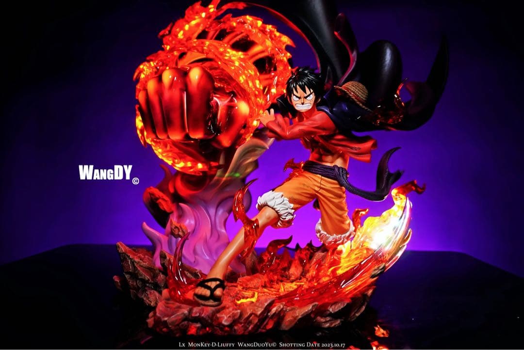 ワンピース 業火 拳銃 鬼島 ルフィ ガレージキット フィギュア