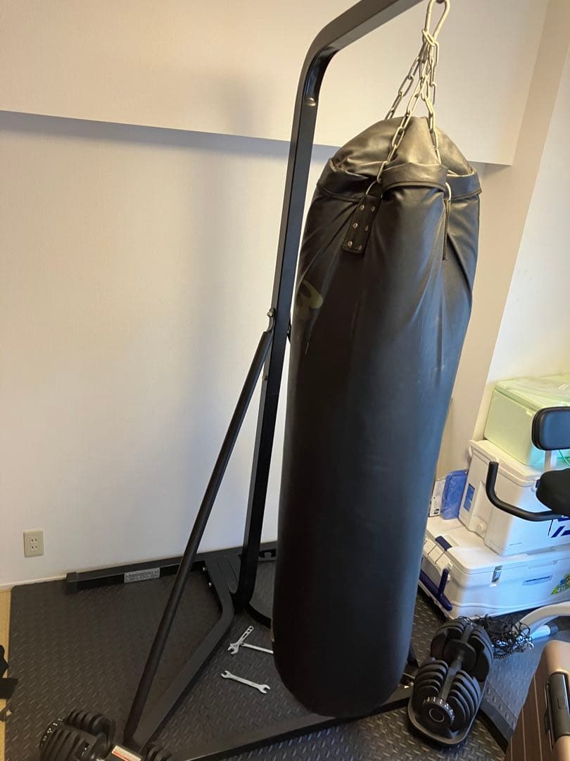 BODYMAKER サンドバッグ スタンド式 黒 150cm