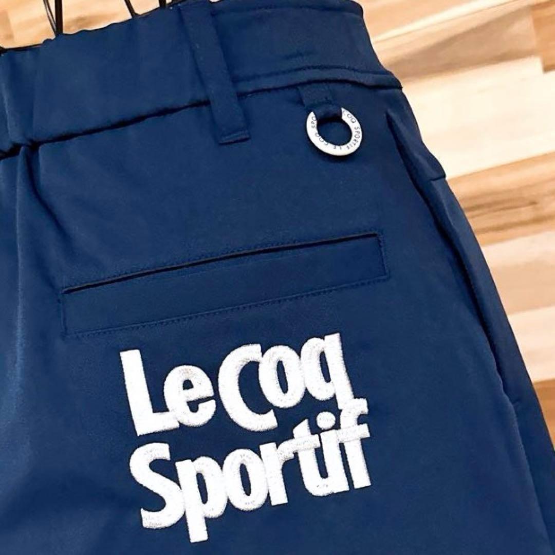 未使用【ルコックスポルティフ】プリーツ ゴルフ スカート 吸汗速乾UPF50 紺