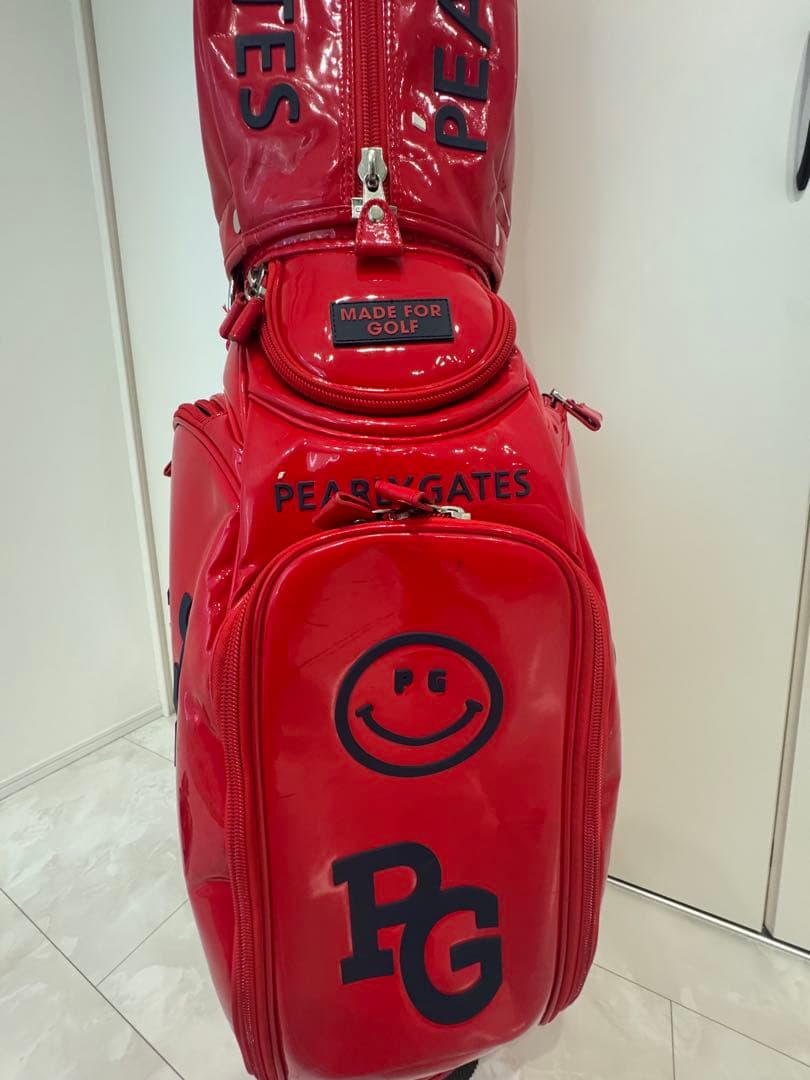 パーリーゲイツ 【定番】エナメル キャディバッグ (46インチ対応)