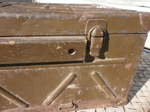 旧日本軍　将校　軍用トランク メタルケース 第5676部隊