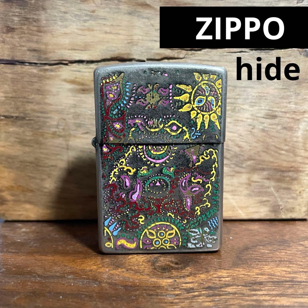 ZIPPO hide モデル 2002年 ペイズリー モッキンバードデザイン