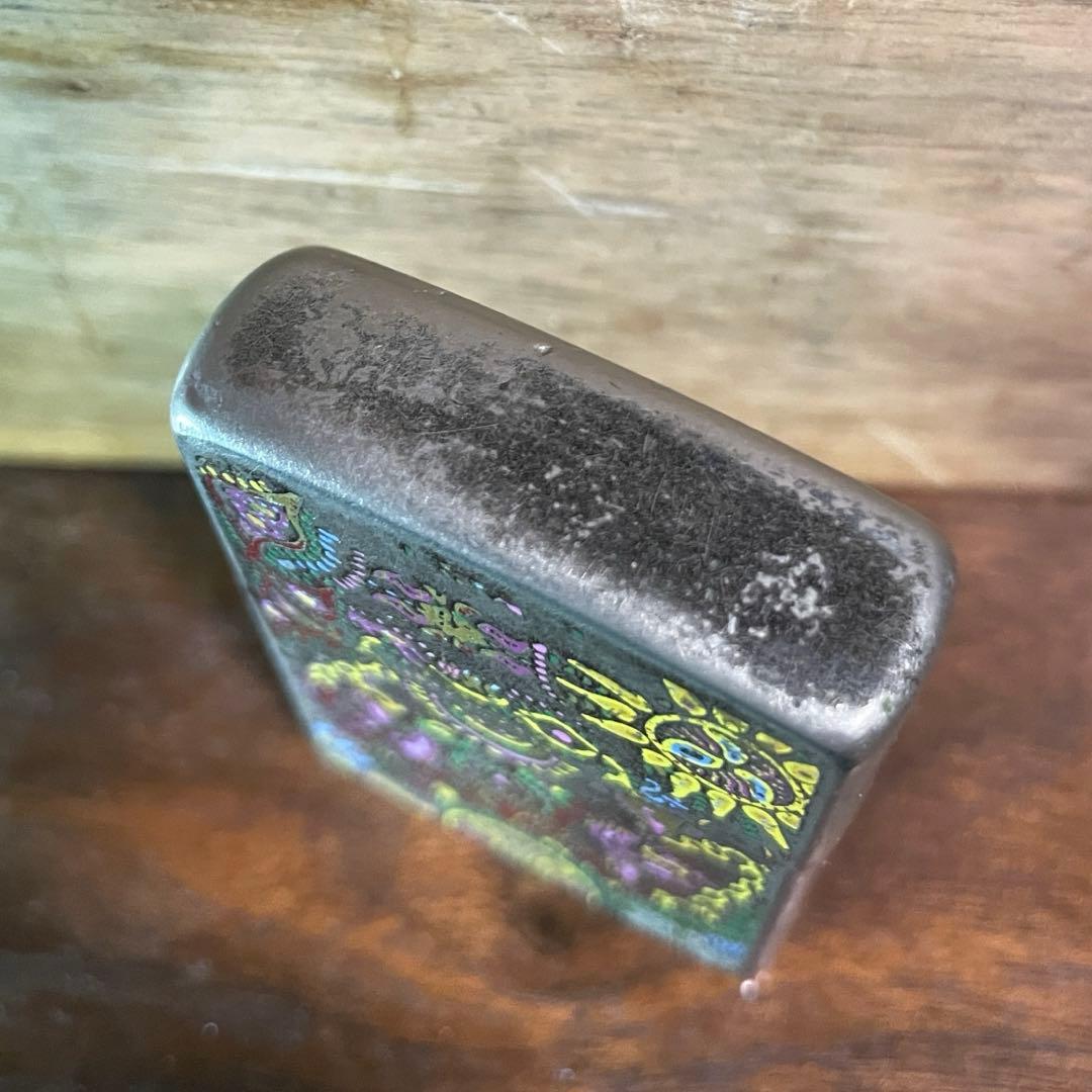 ZIPPO hide モデル 2002年 ペイズリー モッキンバードデザイン