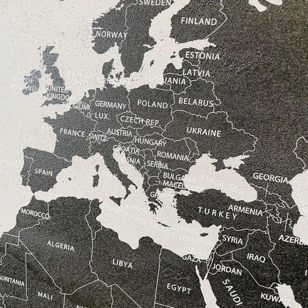 【美品】BoConcept 世界地図 アート 100×180 コンクリート 希少