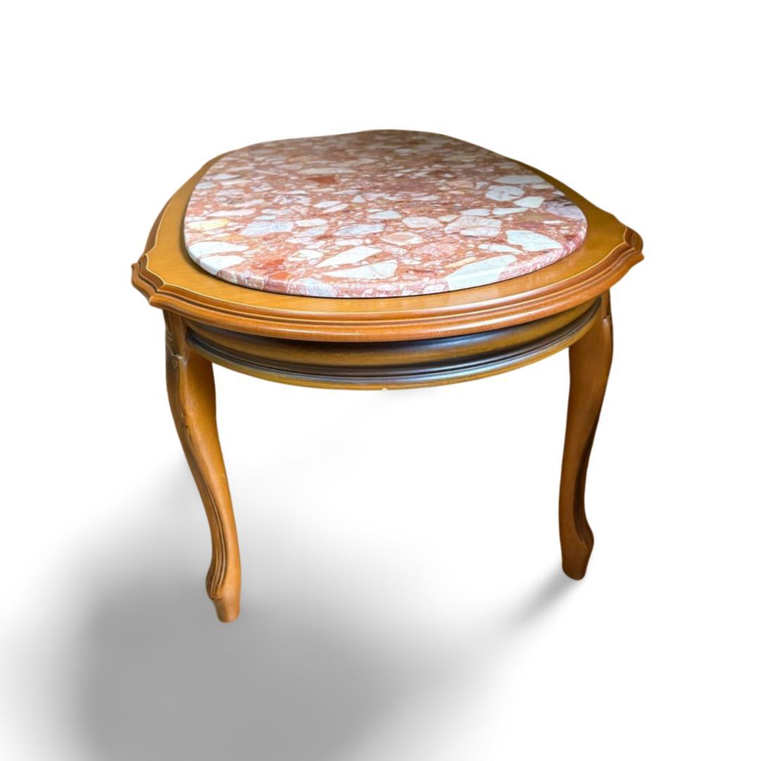 大理石 ローテーブル イタリア製 猫脚 アンティーク