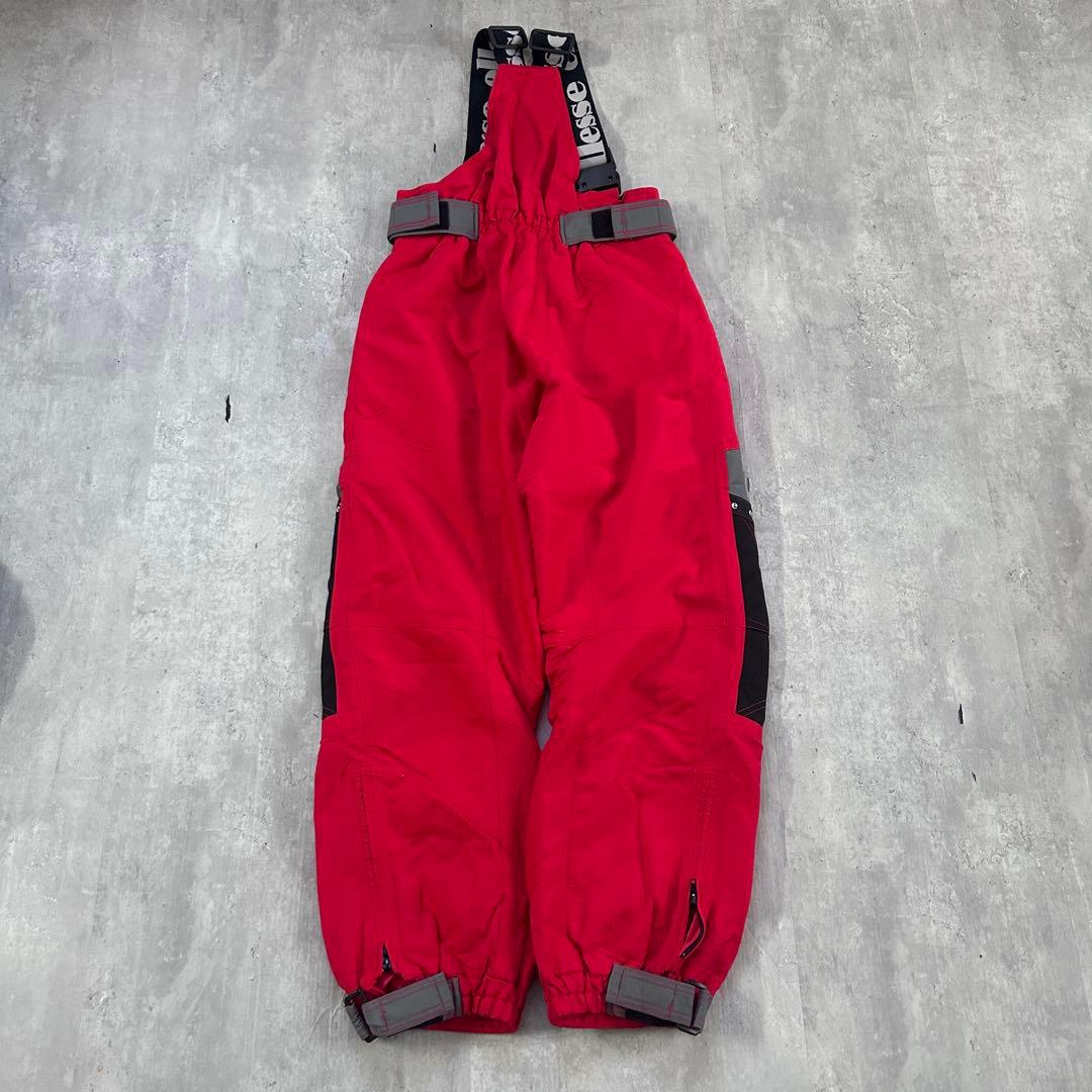 Z253 90s エレッセ スキーウェア 上下セット 日本製 L相当 赤 良品
