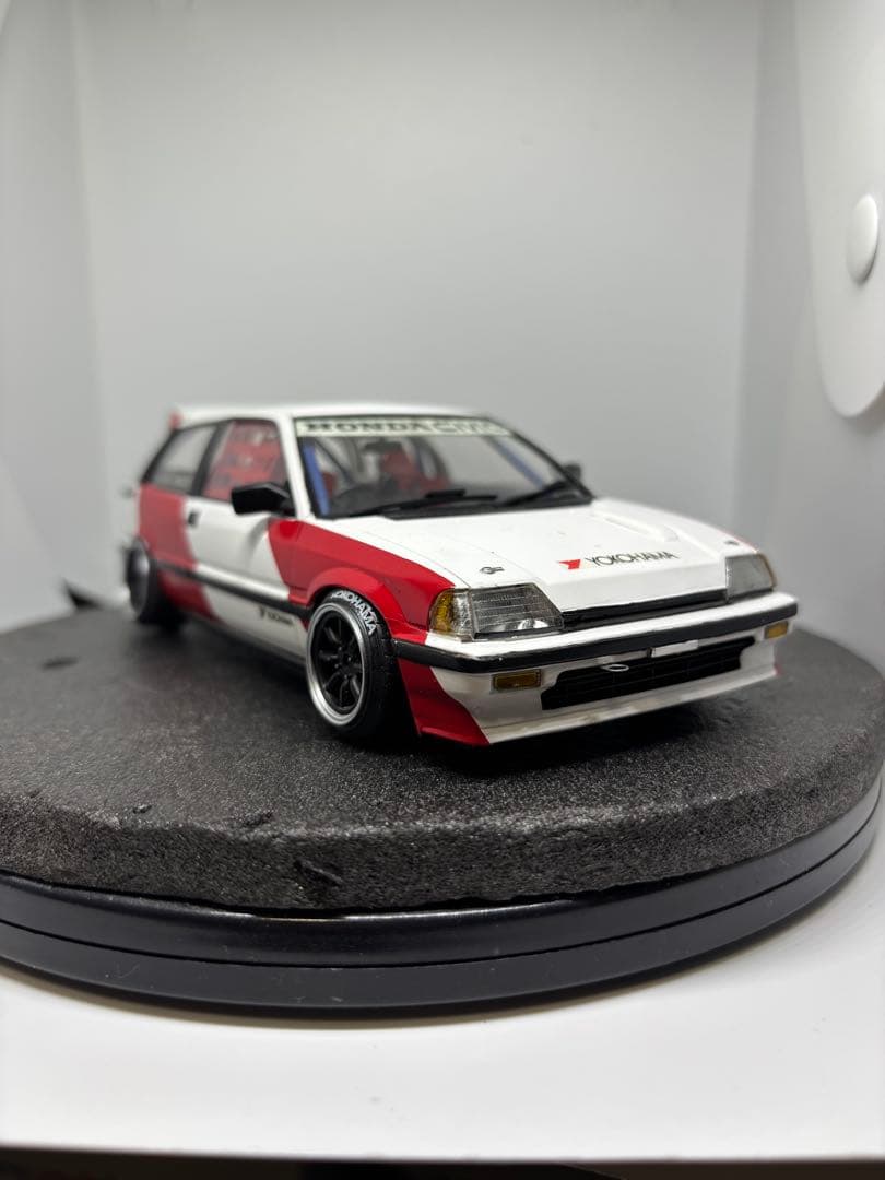 プラモデル完成品　タミヤ　ホンダ　無限シビック　ストリート戻し　環状線仕様