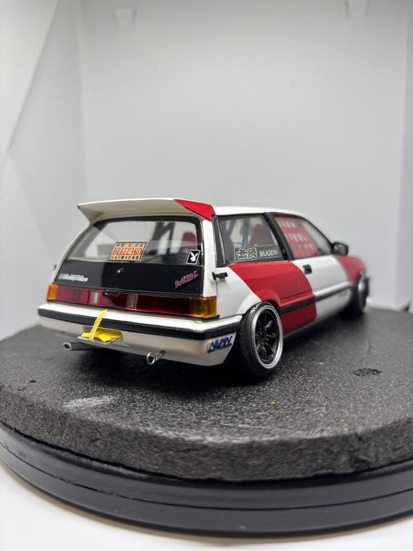 プラモデル完成品　タミヤ　ホンダ　無限シビック　ストリート戻し　環状線仕様