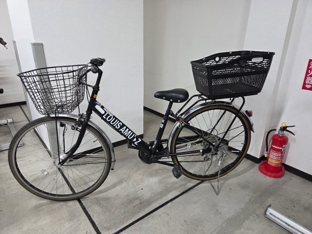 TAMAKOSHI ルイスアミューズ ブラック ジュニア 26 野球 ママチャリ