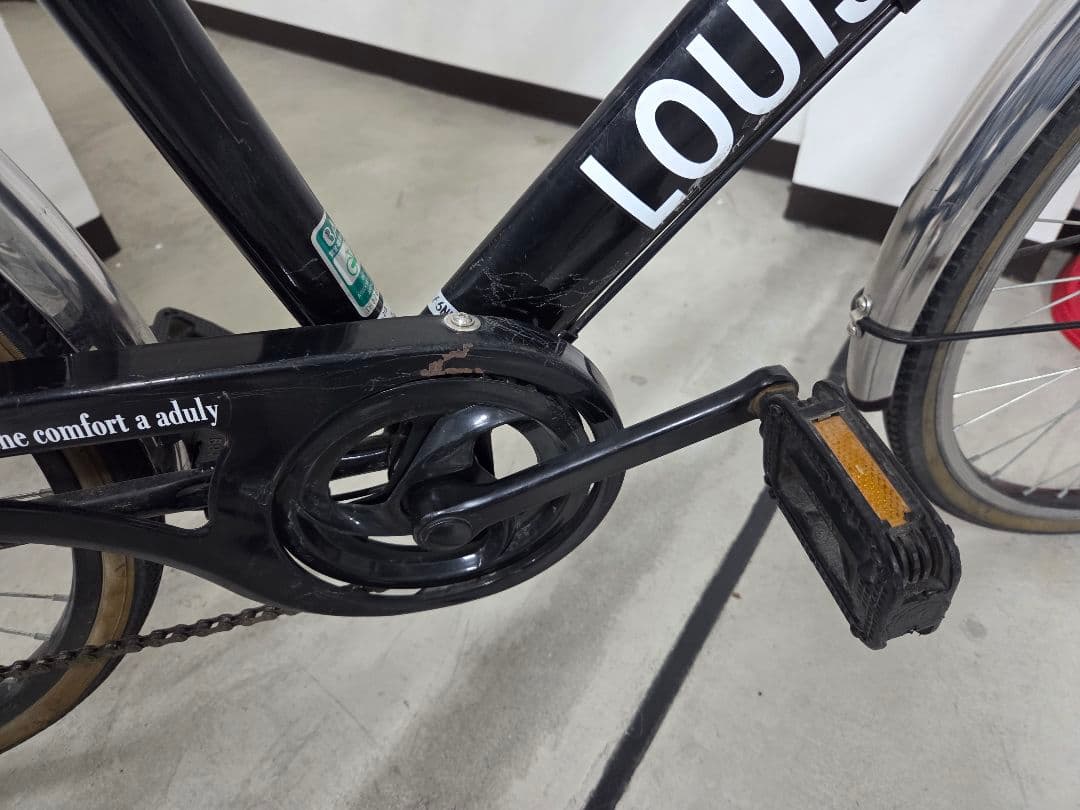 TAMAKOSHI ルイスアミューズ ブラック ジュニア 26 野球 ママチャリ