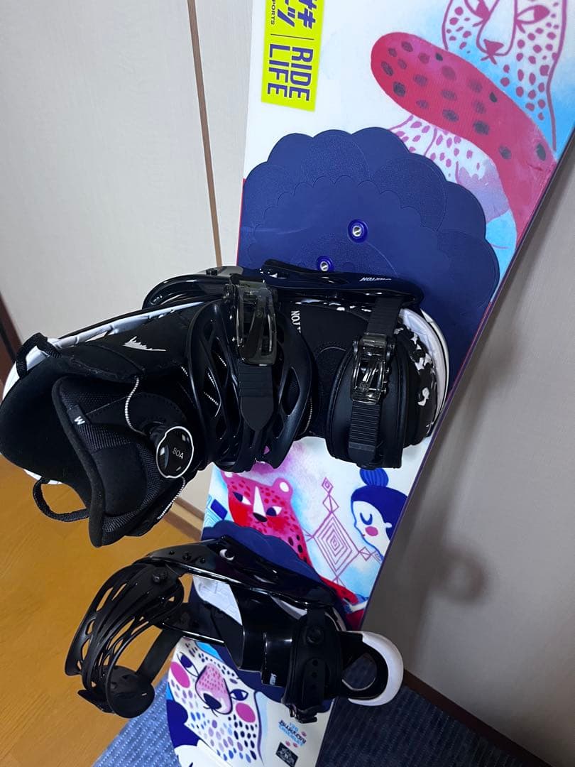 極上　Burton Chicklet 120 スノーボド3点セット　すぐ使えます