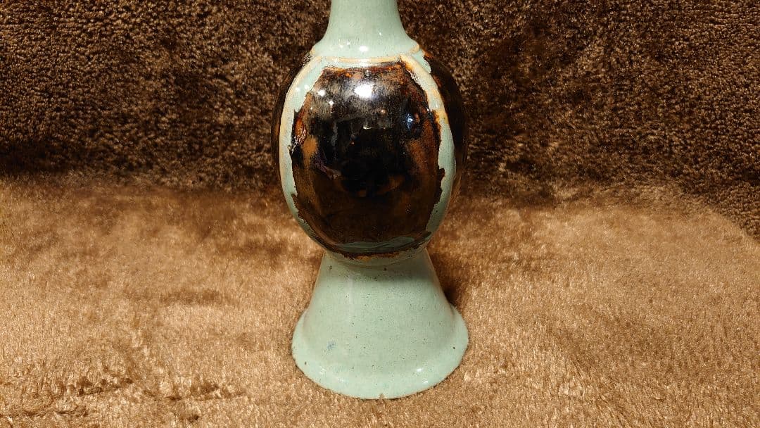 李朝　古阮　青磁　花入　蔵出し　中国美術　１客