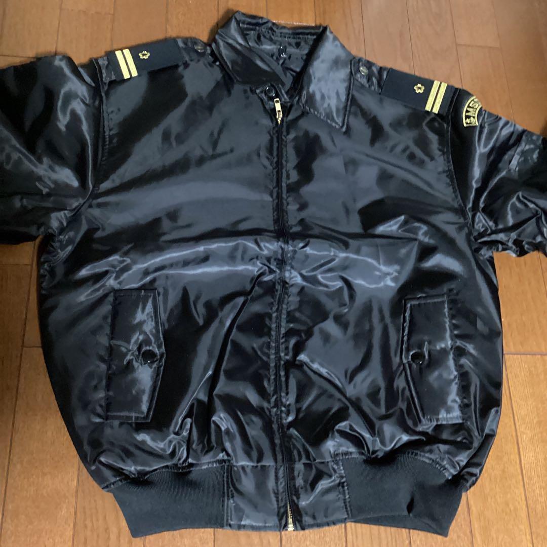 激レア　MSDFロゴ付きブラックジャケット　肩章なし　LLサイズ