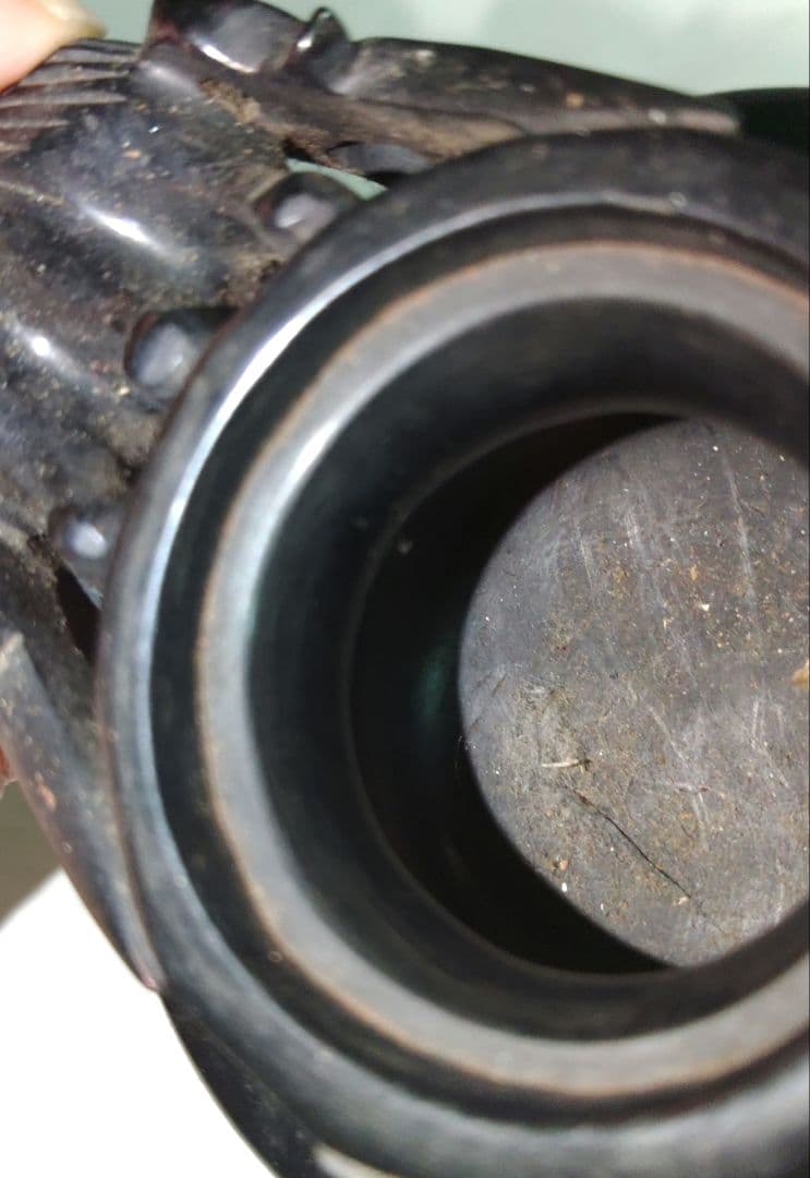 琥珀?　香炉　中国　茶道具　ア10-5