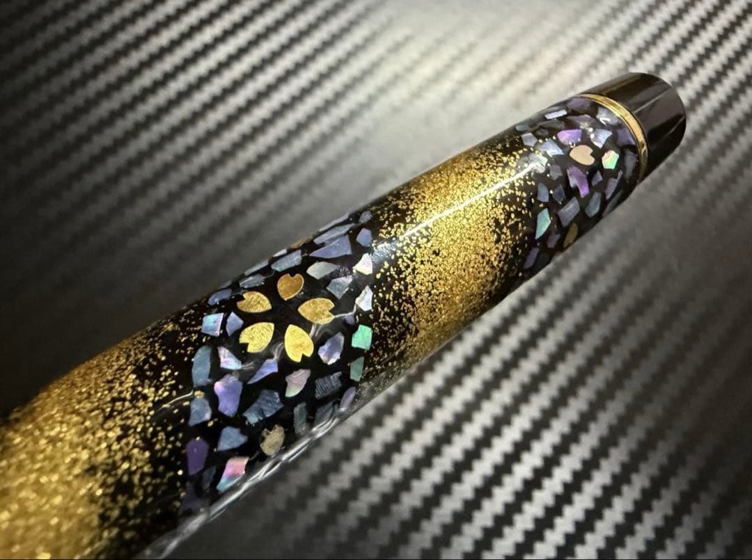 セーラー 万年筆 プロフェッショナルギア 内閣総理大臣 螺鈿蒔絵 桜流れ HM