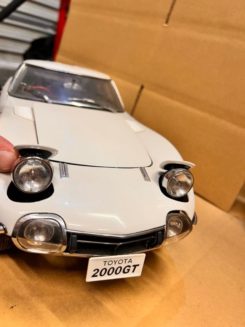 デアゴスティーニ 1/10 トヨタ 2000GT ホワイト 車体　現状品