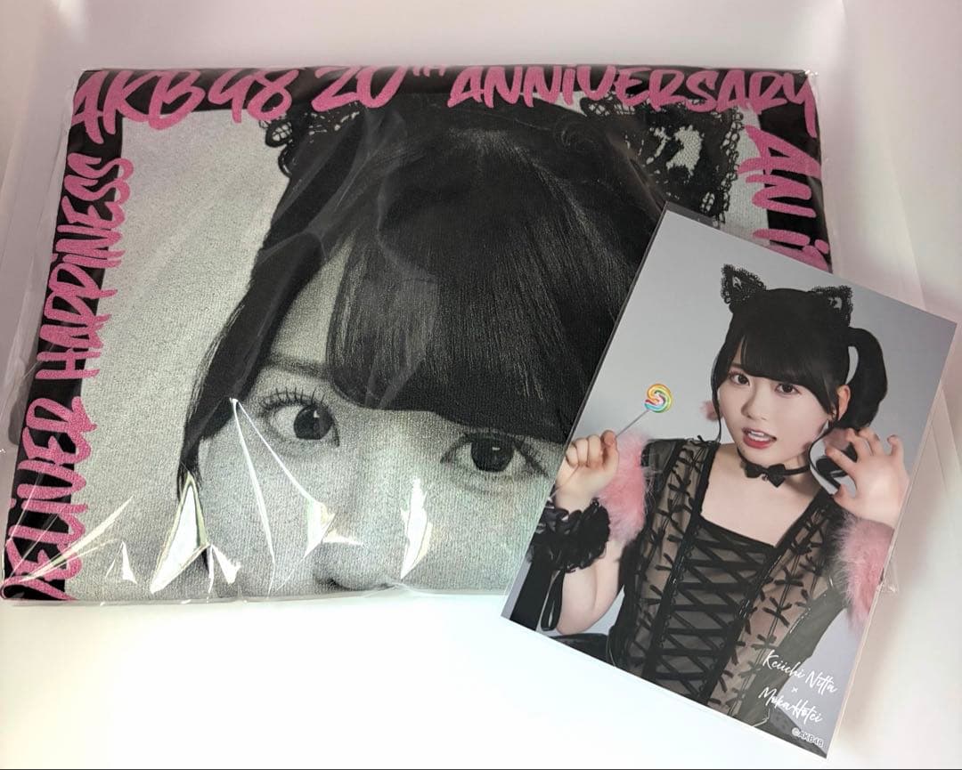 AKB48 布袋百椛シャムネコTシャツ＆生写真セット