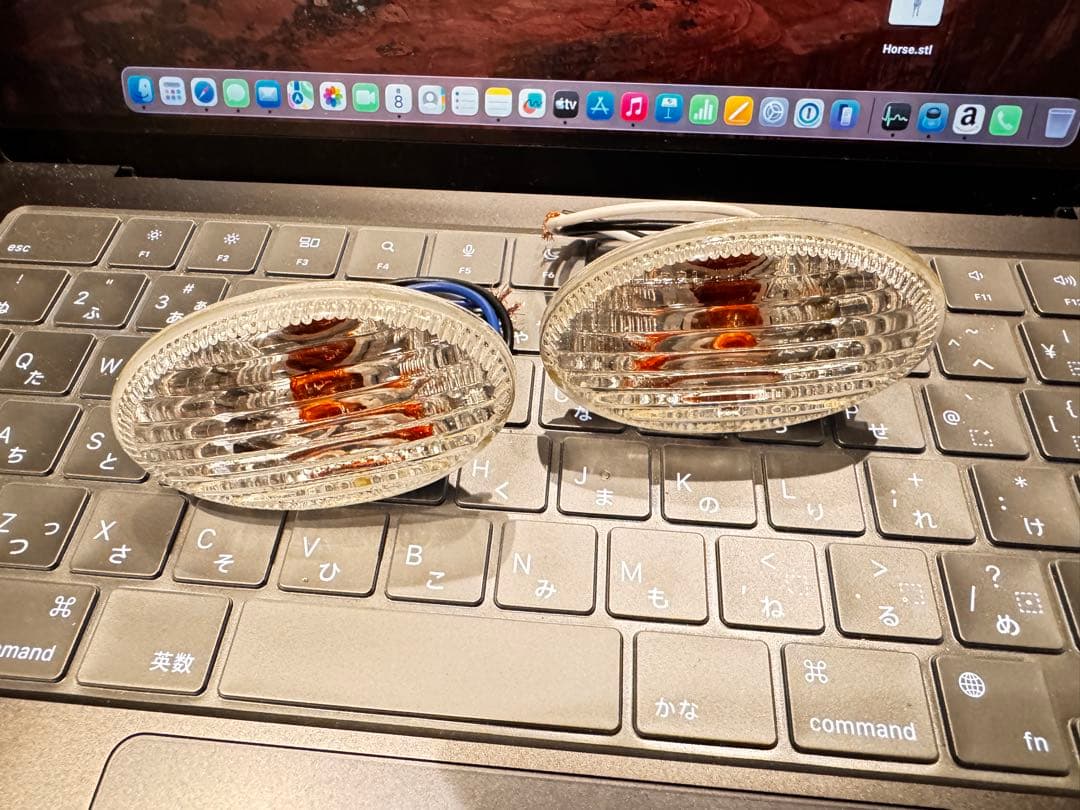 サンバー TV2 最終型 ヘッドライト左右とLEDバルブ サイドウィンカー外品付