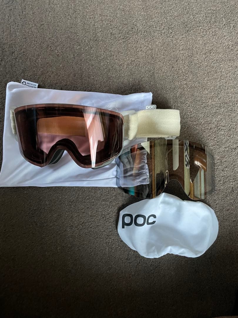 POC ブラウンミラーレンズゴーグル
