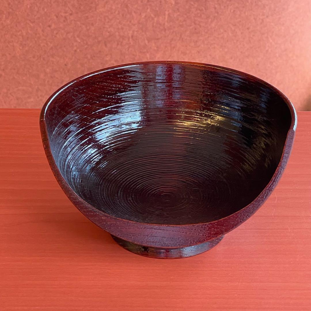 カハラ　森義文　漆器　半月椀