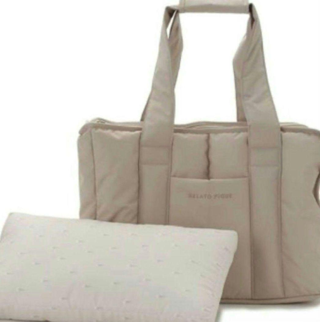 ジェラートピケ　キルティング キャリーバッグ　DOG 犬 ベージュメッシュ窓付き