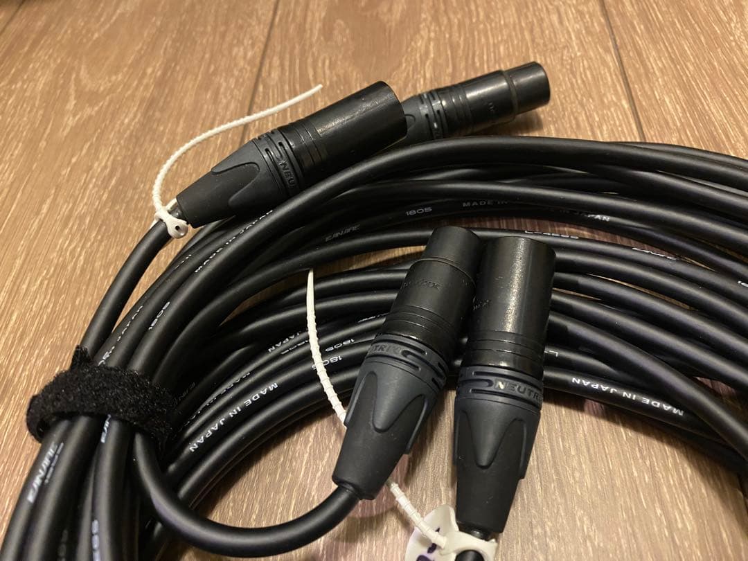 CANARE 4E6S 7m 2本 NEUTRIK XLR マイクケーブル ②
