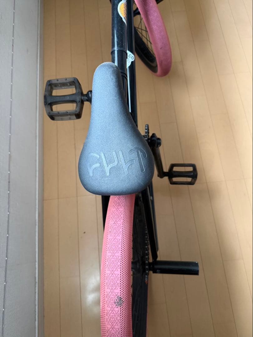 BMXバイク 自転車 ブラック/ピンク